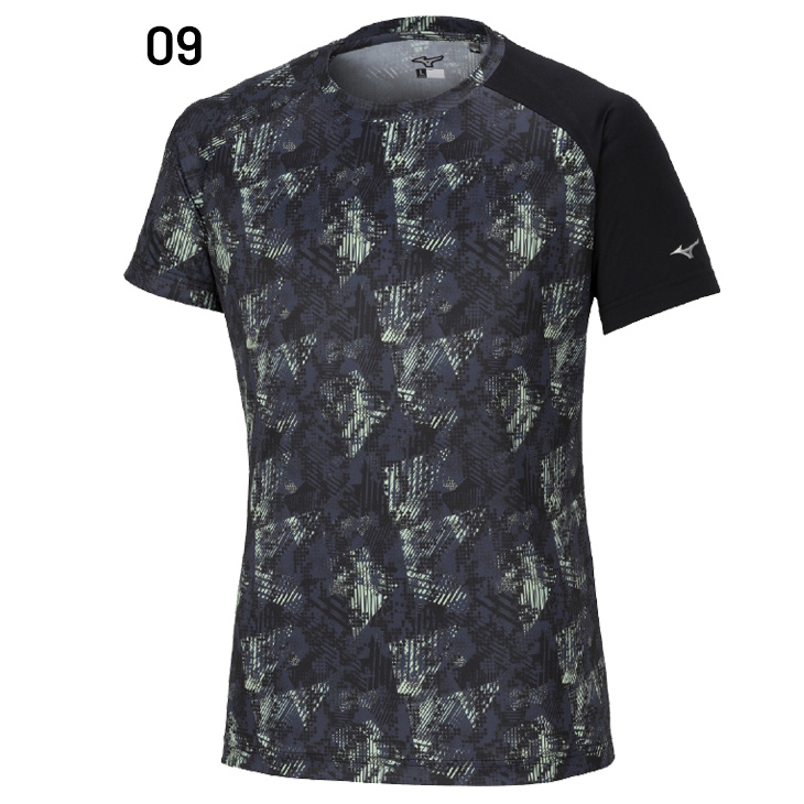 MUスポーツ　ローネック半袖 MIZUNO（ミズノ） 半袖 Tシャツ メンズ ユニセックス グラフィックT