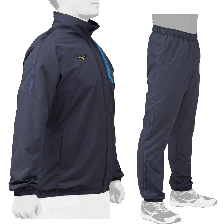 【美品】Mizuno Pro ウインドブレーカー　セットアップ MIZUNO（ミズノ） ウィンドブレーカー 上下セット メンズ レディース