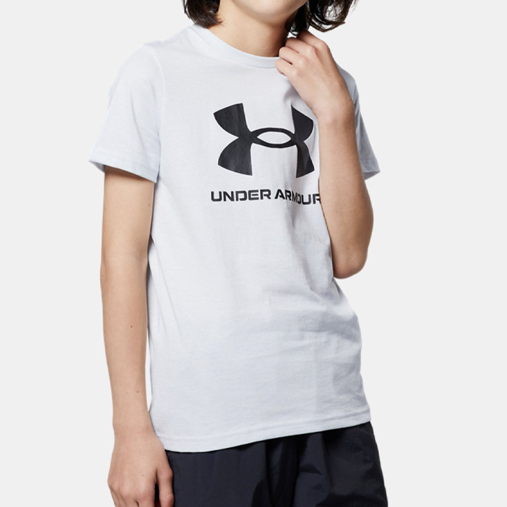 半袖 Tシャツ キッズ ジュニア 130-160サイズ 子供服 アンダーアーマー UNDER ARMOUR 子ども スポーツウェア ロゴT 男の子  トップス/1363282