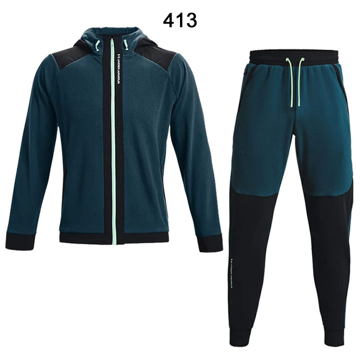 ※かおりん　アンダーアーマー　UAラッシュフリース　セットアップ UNDER ARMOUR（アンダーアーマー） UAラッシュ フリース フルジップ ウォーキング・ランニングウェア