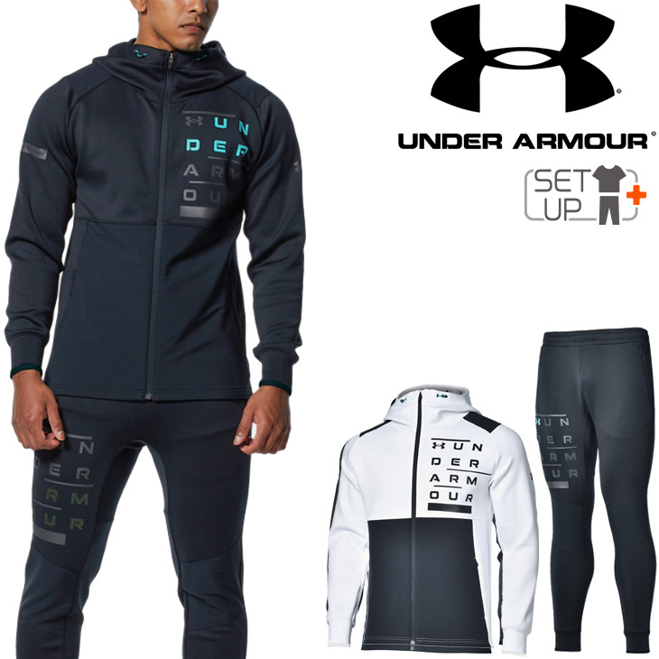 ジャージ 上下セット メンズ アンダーアーマー UNDER ARMOUR UAハイブリッド ニット ジャケット パンツ 上下組/トレーニング  スポーツウェア /1371115-1371116