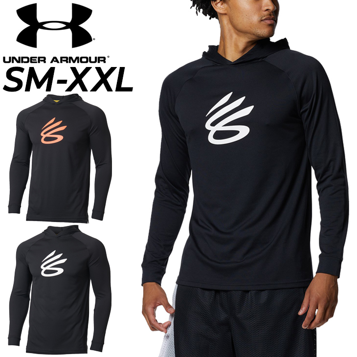 Tシャツ フード付 長袖 メンズ アンダーアーマー UNDER ARMOUR/スポーツウェア バスケットボール カリーロゴ トレーニング 練習着 男性  トップス/1375343 : 1375343 : APWORLD - 通販 - Yahoo!ショッピング