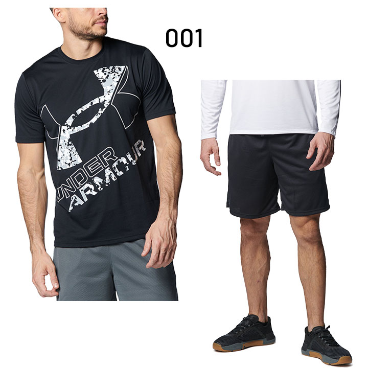 アンダーアーマー 半袖Tシャツ ハーフパンツ メンズ 上下 セットアップ UNDERARMOUR トレーニング スポーツウェア ランニング ジム  吸汗速乾 /1378362-1358564