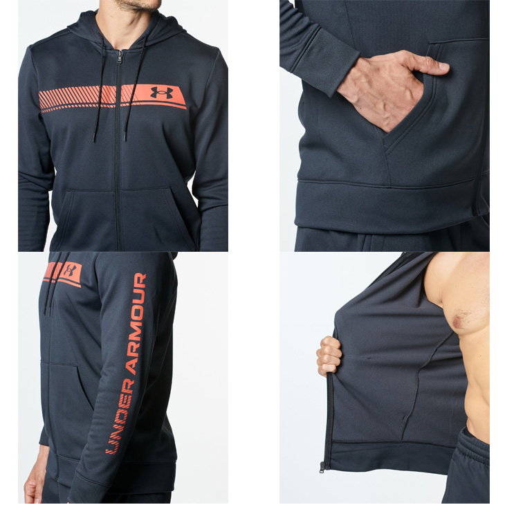 アンダーアーマー ジャージ 上下 メンズ UNDER ARMOUR フルジップ 