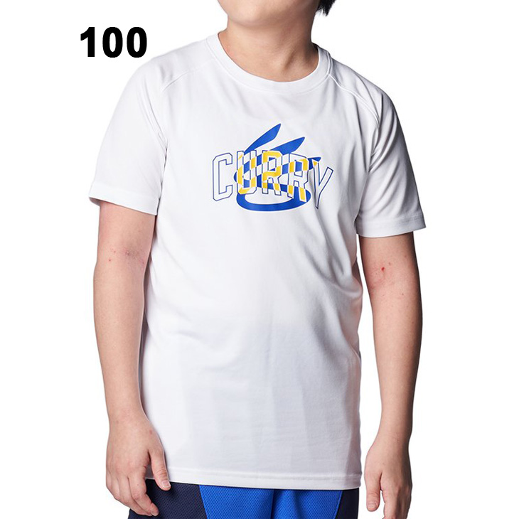 アンダーアーマー キッズ Tシャツ 半袖 130-160cm 子供服 アンダーアーマー UNDERARMOUR カリー テック バスケットボール  ミニバス スポーツウェア /1384727 : 1384727 : APWORLD - 通販 - Yahoo!ショッピング