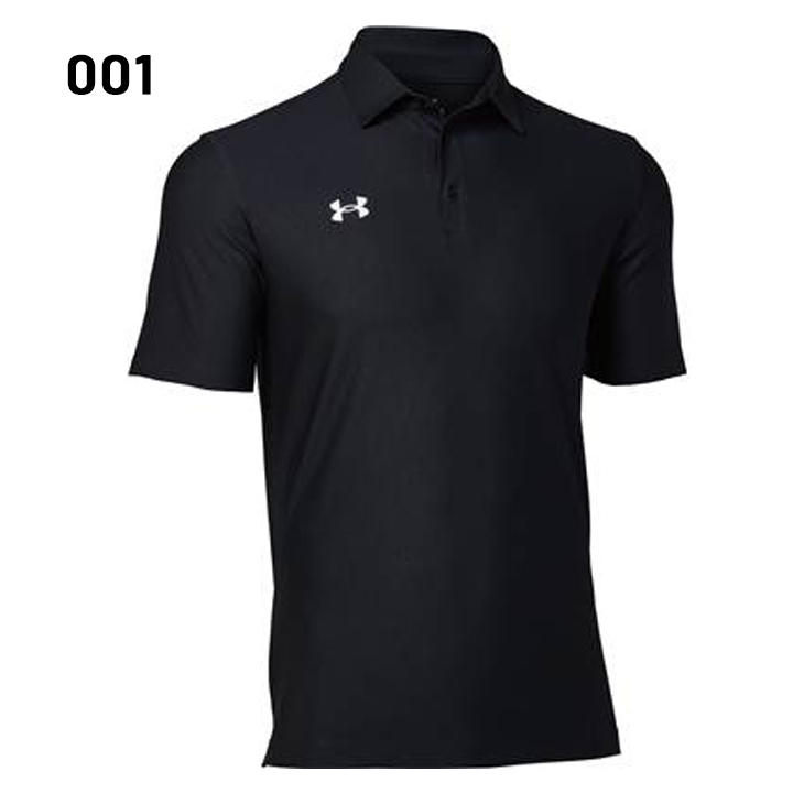 【大きいサイズ】 UNDER ARMOUR ブラックポロシャツ（半袖） UNDER ARMOUR（アンダーアーマー） ポロシャツ 半袖 メンズ UNDER