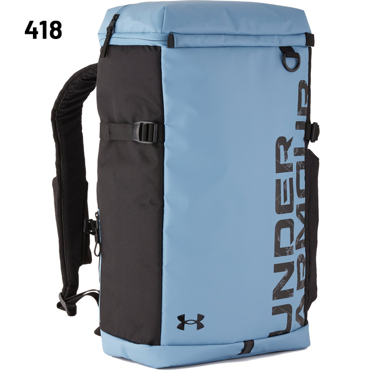 アンダーアーマー リュック 41L メンズ レディース バッグ 鞄 UNDER ARMOUR UAターポリン バックパック2.0｜大容量 はっ水 スクエア型 ユニセックス ブランド スポーツバッグ トレーニング ジム 運動 黒 男女兼用 かばん/1388291【ギフト不可】 UNDER ARMOUR（アンダーアーマー） リュック 41L メンズ レディース