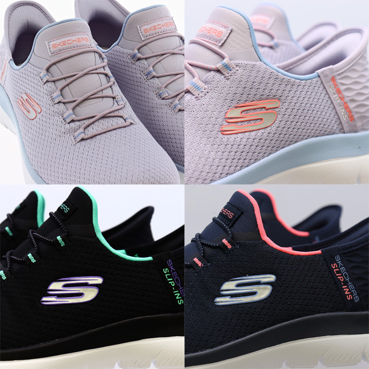 期間限定価格　人気型　スリップインズ　サミッツ　ターコイズ　新品同　スニーカー SKECHERS スケッチャーズ レディース スリップインズ スニーカー