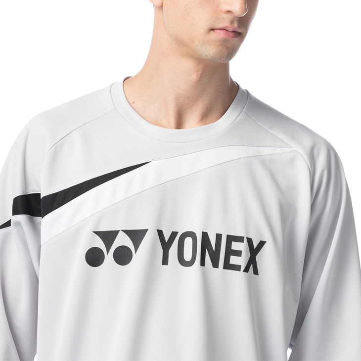 ヨネックス 長袖Tシャツ メンズ レディース YONEX ユニセックス バドミントン 硬式・軟式テニス ソフトテニス スポーツウェア 練習着 ブラック  レッド /16665Y
