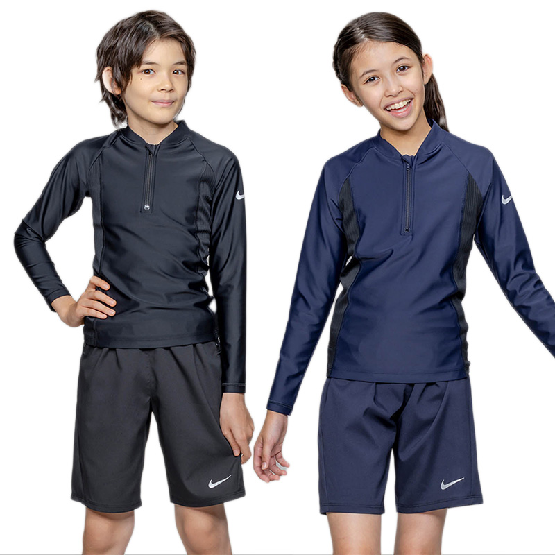 NIKE（ナイキ） キッズ ジュニア スクール水着 NIKE SWIM 長袖ショーツ