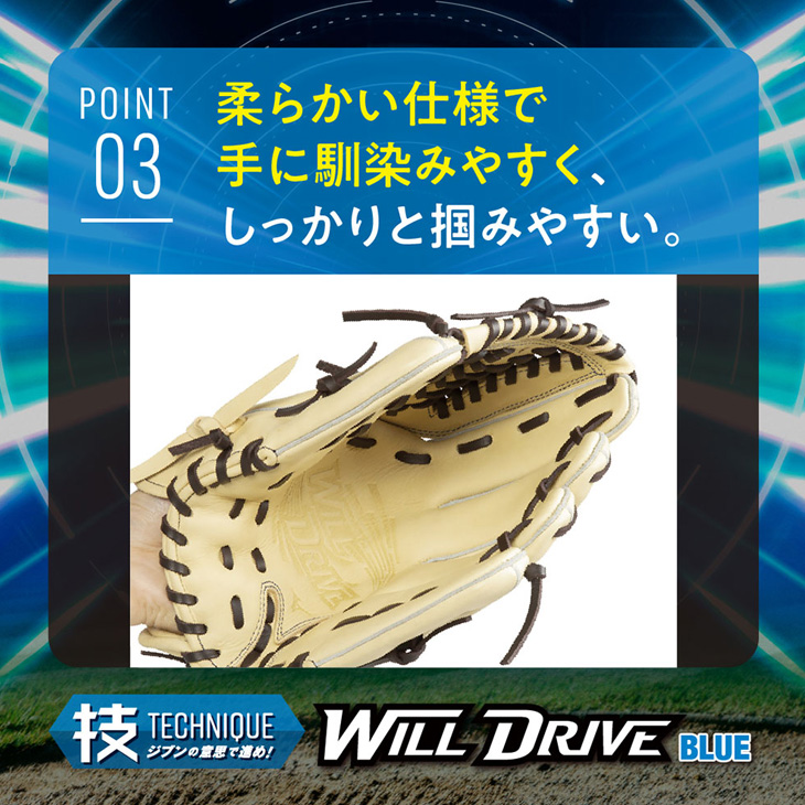 MIZUNO（ミズノ） ジュニア 軟式用グローブ 野球 右投げ オール