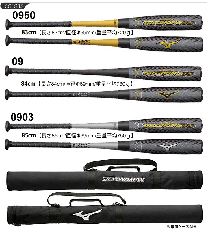 野球バット ミズノ mizuno 軟式用 ビヨンドマックス ギガキング02 金属製 M号対応 軟式野球 一般軟式 野球用品  日本製/1CJBR142【ギフト不可】