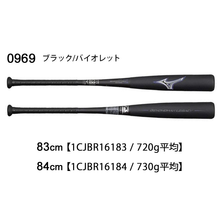 履き心地◎ ミズノレガシー 83ｃｍ 720ｇ ミドルバランス - バット