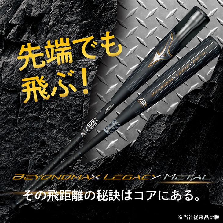 MIZUNO（ミズノ） 野球 金属製 バット 83cm 84cm 一般 軟式用 金属