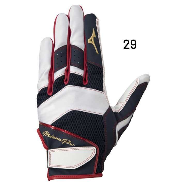Mizuno Pro - ミズノプロ勝色Collection 外野用 左投げ軟式グローブ+守備用手袋 1ejed060_02.jpg