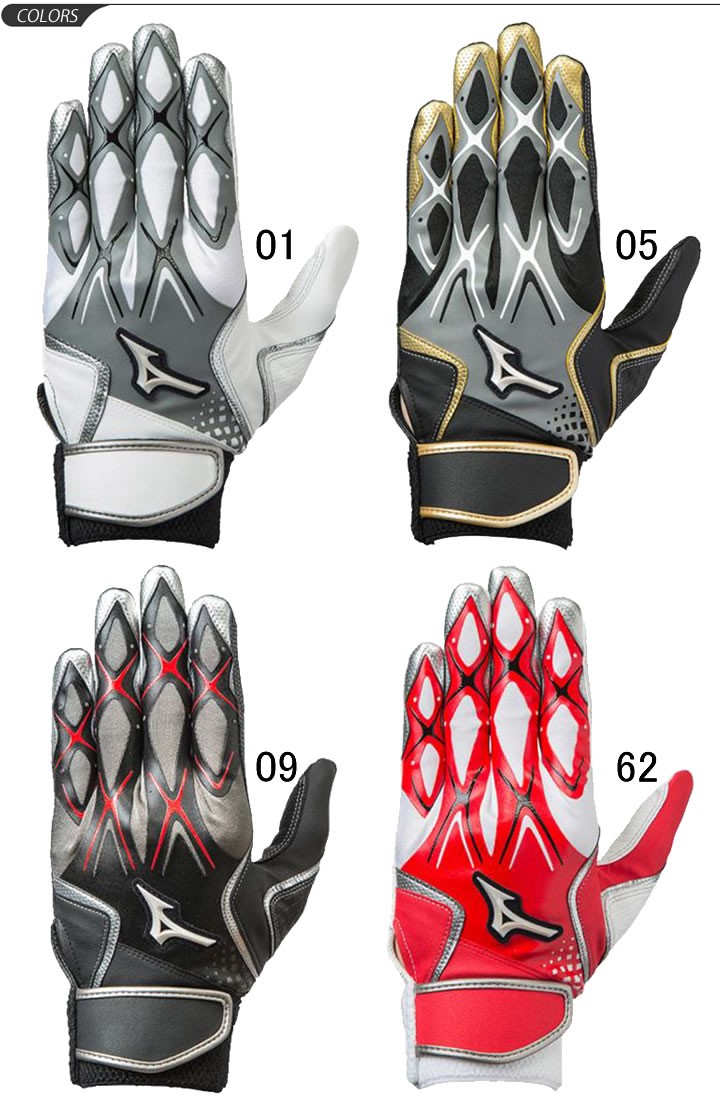 バッティンググローブ ジュニア 野球 両手用 ミズノ mizuno セレクト