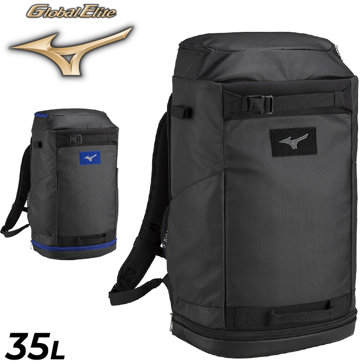 【希少】リュック 一体型ジップアップベスト MASAO MIZUNO 多機能 MIZUNO ミズノ リュック 約35L 野球バッグ メンズ レディース