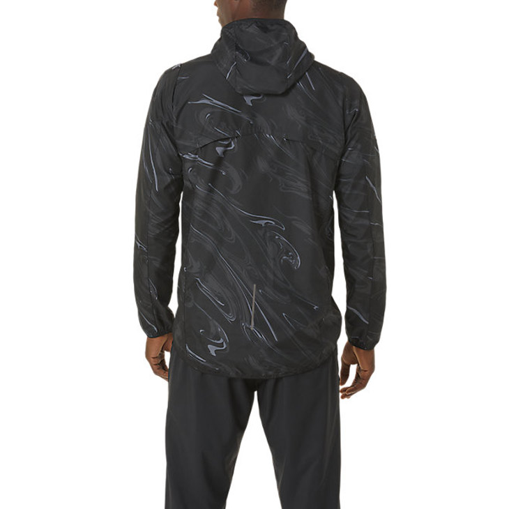 アシックス　ランニングウェア 2011C774 メンズ　Ｍサイズ 美品 ASICS アシックス ランニングはっ水グラフィックウーブン