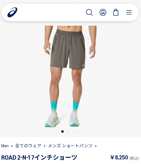 ASICS（アシックス） ショートパンツ メンズ S-Lサイズ 海外サイズ