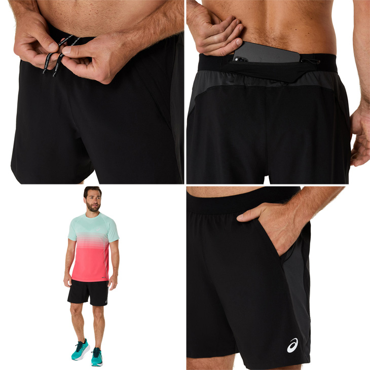 ASICS（アシックス） ランニングパンツ インナー付き メンズ 海外