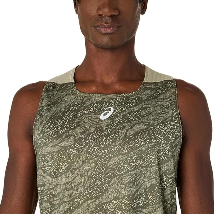 ASICS アシックス ノースリーブ メンズ 海外サイズ ランニング