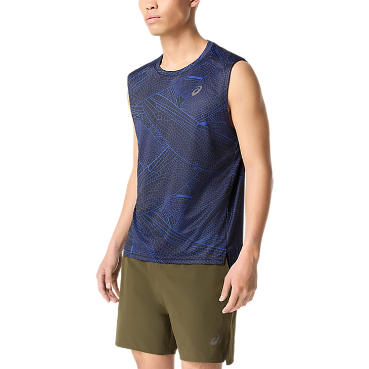 on ランニングシャツ ASICS（アシックス） ノースリーブ ランニングシャツ メンズ