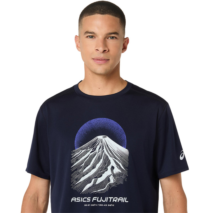 アビスパ　トレーニングウェア半袖　サイズＯ ASICS（アシックス） 半袖 Tシャツ メンズ 海外サイズ asics FUJITRAIL