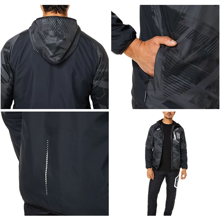 ASICS ウィンドブレーカー 裏起毛 上下セット メンズ/アシックス