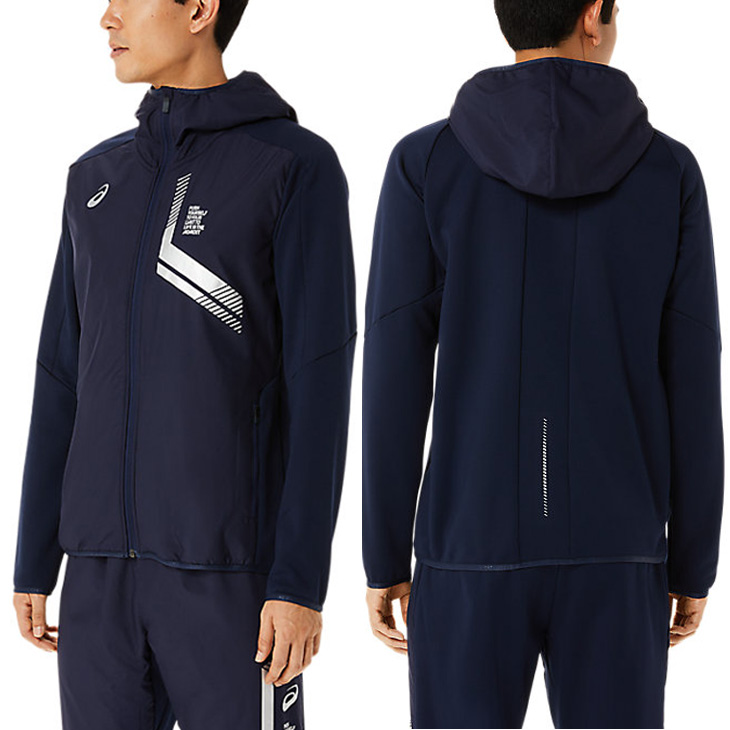 ASICS（アシックス） ウインドブレーカー 裏フリース メンズ アウター