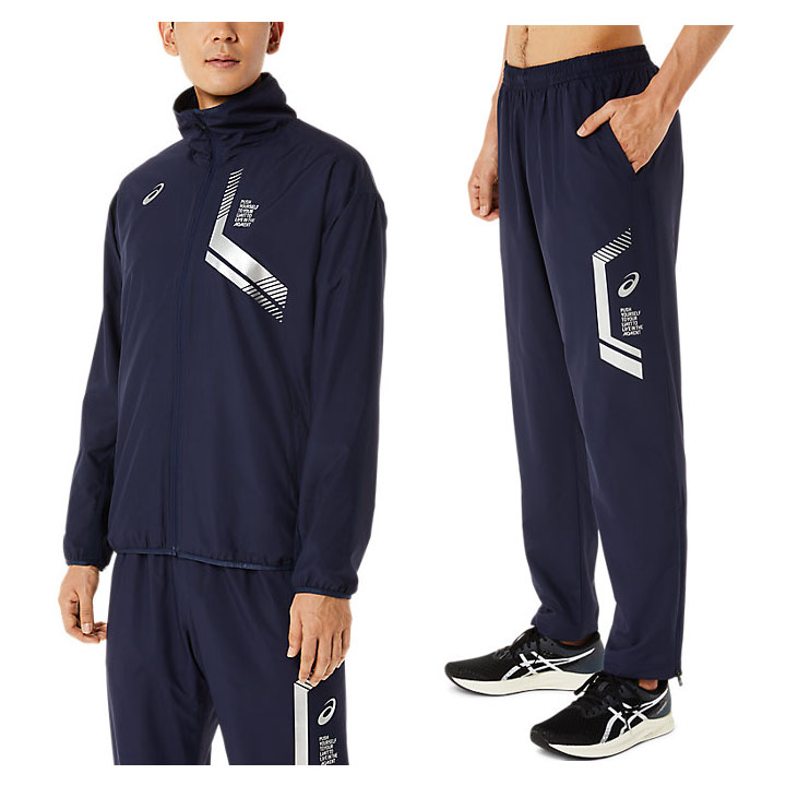 交換無料！ ASICS ウィンドブレーカー 裏 アシックス asics メンズ 上下 パンツ