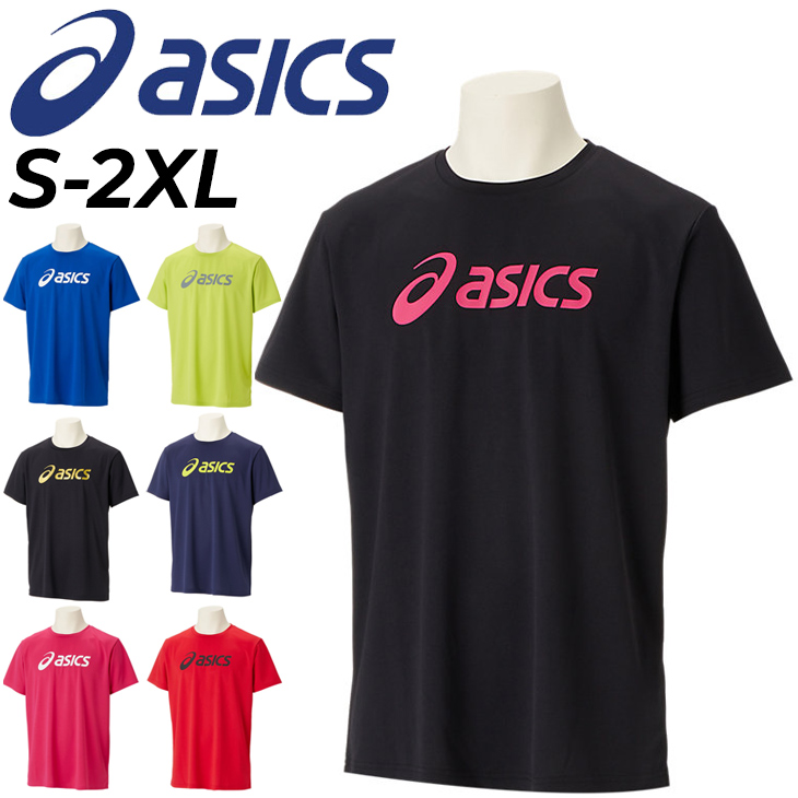 アシックス 半袖 Tシャツ メンズ asics トレーニング スポーツウェア プリントT ロゴ 吸汗速乾 男性 ランニング ジム 部活 運動 男性  トップス/2031E020