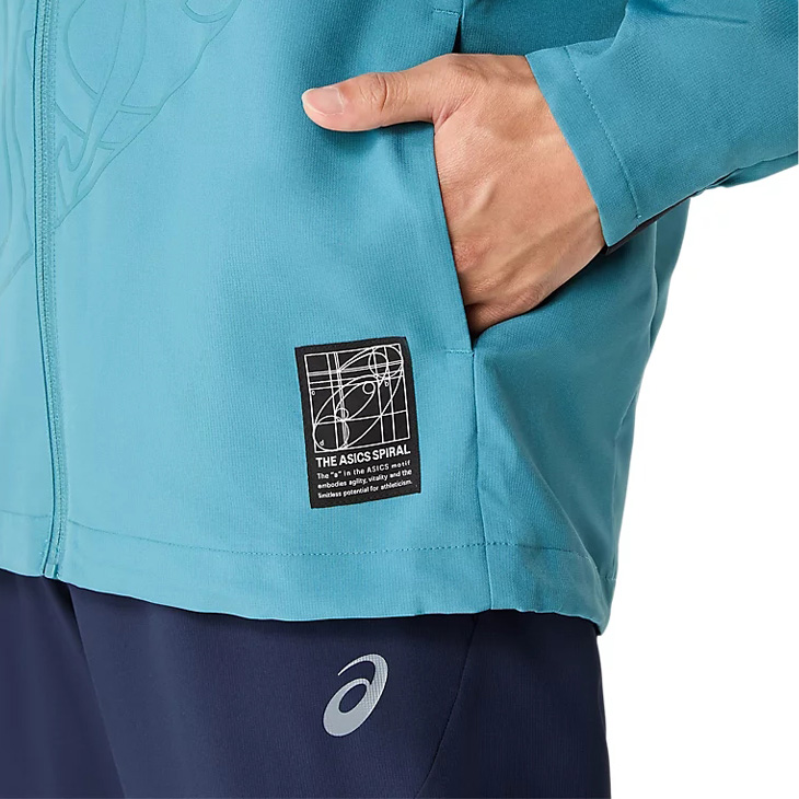 asics - 未使用タグ付き asics デットストック ハーフジップ