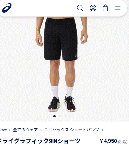 ASICS（アシックス） ハーフパンツ メンズ レディース M-2XLサイズ