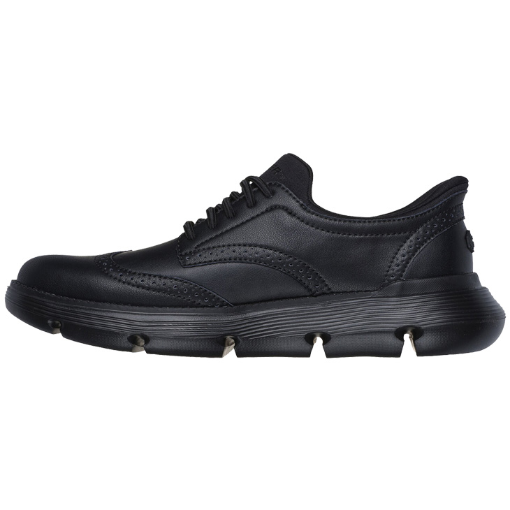 極美品スケッチャーズ27cmスリップインズ レザースニーカー ハンズフリー SKECHERS（スケッチャーズ） メンズ レザーシューズ スリップインズ