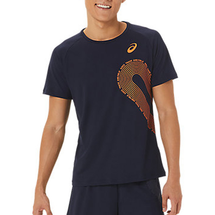 asics アシックス トレーニングウェア 半袖 メッシュ素材 スポーティ 運動 ASICS アシックス 半袖 Tシャツ メンズ asics ランニング 陸上
