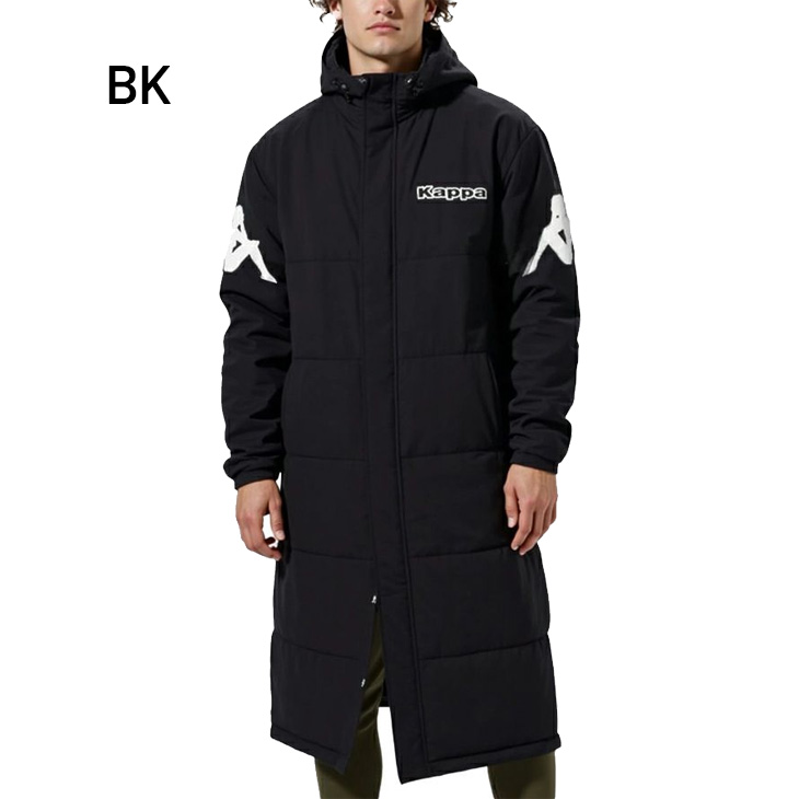 Kappa（カッパ） 中綿 ロングコート メンズ 軽量タフタベンチコート