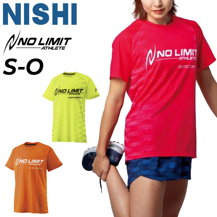 nishi ニシ 陸上 半袖Tシャツ ブラック レディース Sサイズ - 陸上用シャツ