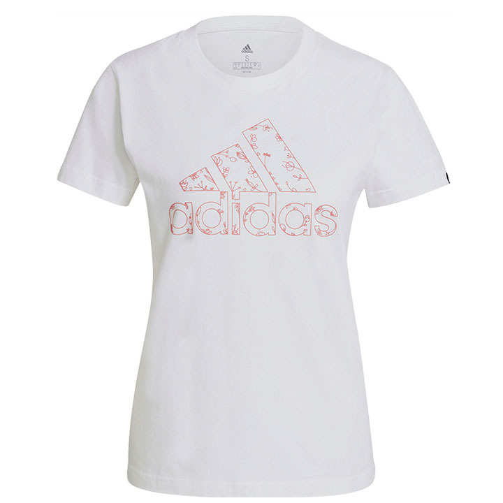 半袖 Tシャツ レディース アディダス adidas W MH BOS イラスト Tシャツ/スポーツウェア ビッグロゴ 女性 トレーニング  フィットネス 白 ホワイト /28918-GL1031