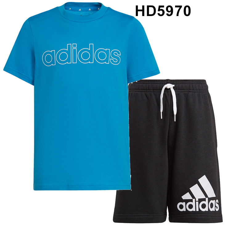 adidas キッズ 半袖Tシャツ ハーフパンツ 上下 アディダス