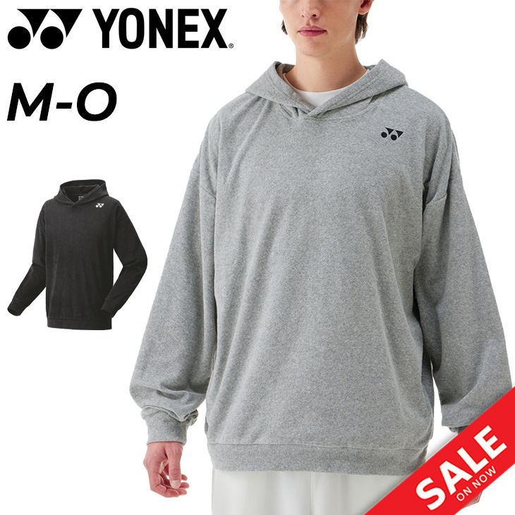 美品　YONEX　スウェットパーカー　m　ブラック　グリーン　M　長袖　メンズ YONEX（ヨネックス） スウェットパーカー 長袖 メンズ レディース ユニ