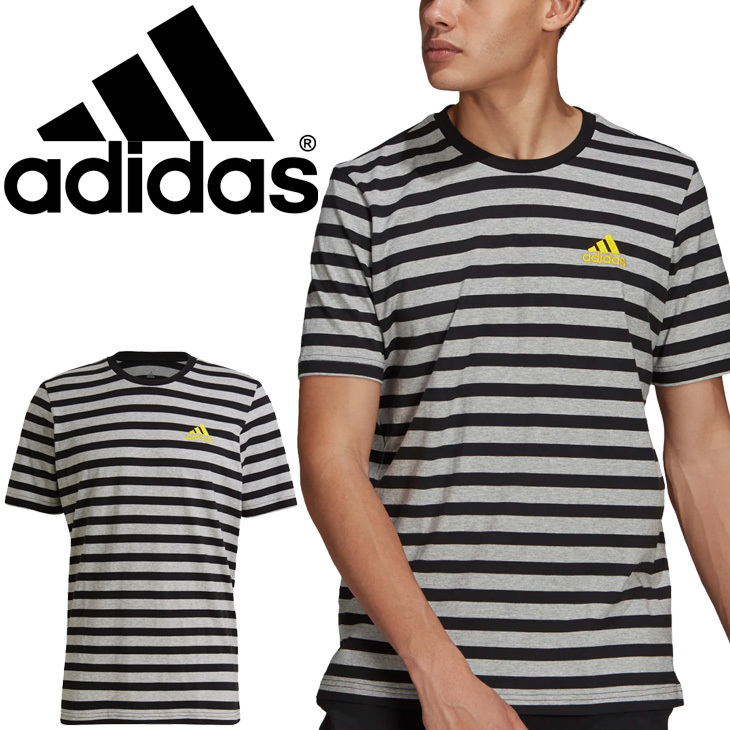 半袖 Tシャツ ボーダー メンズ/アディダス adidas M ESS STRIPY TEE/スポーティ 男性 トップス/31210-GK9140【a20Qpd】  APWORLD - 通販 - PayPayモール