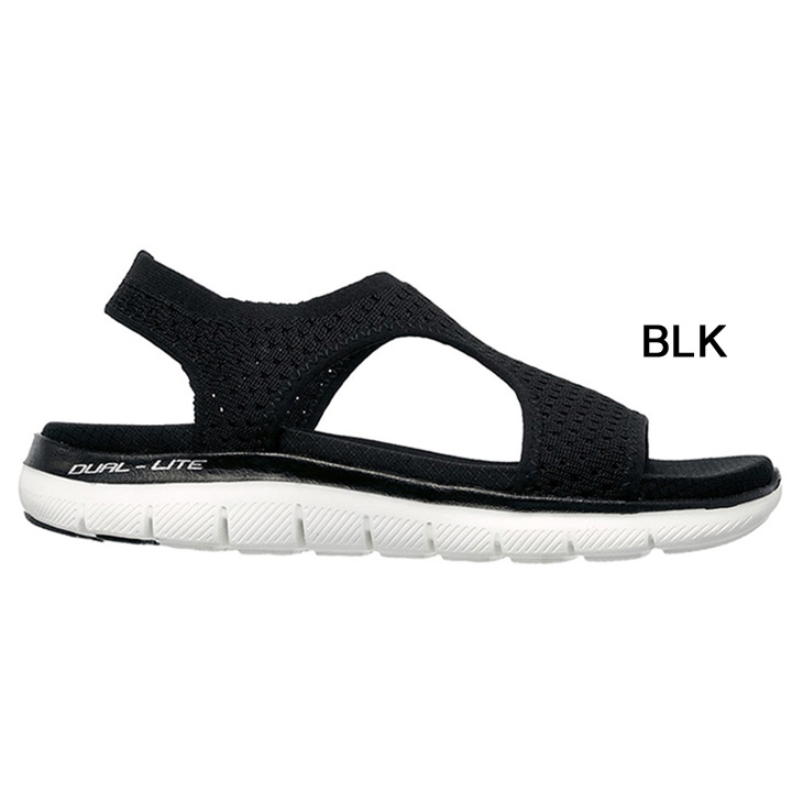 美品✨スケッチャーズ Flex Appeal 2.0-Deja VU レディース Amazon.com | Skechers Women's Slingback Sport Sandal, Black