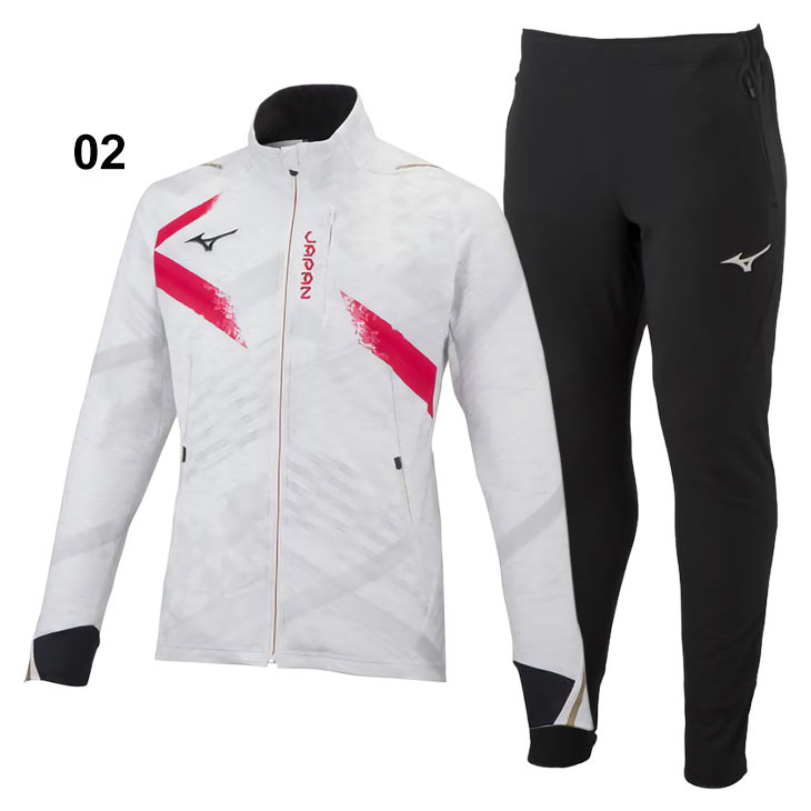 美品 薄手 MizunoPro ホワイトジャケット・パンツセットアップ 美品 薄手 MizunoPro ホワイトジャケット・パンツセットアップ