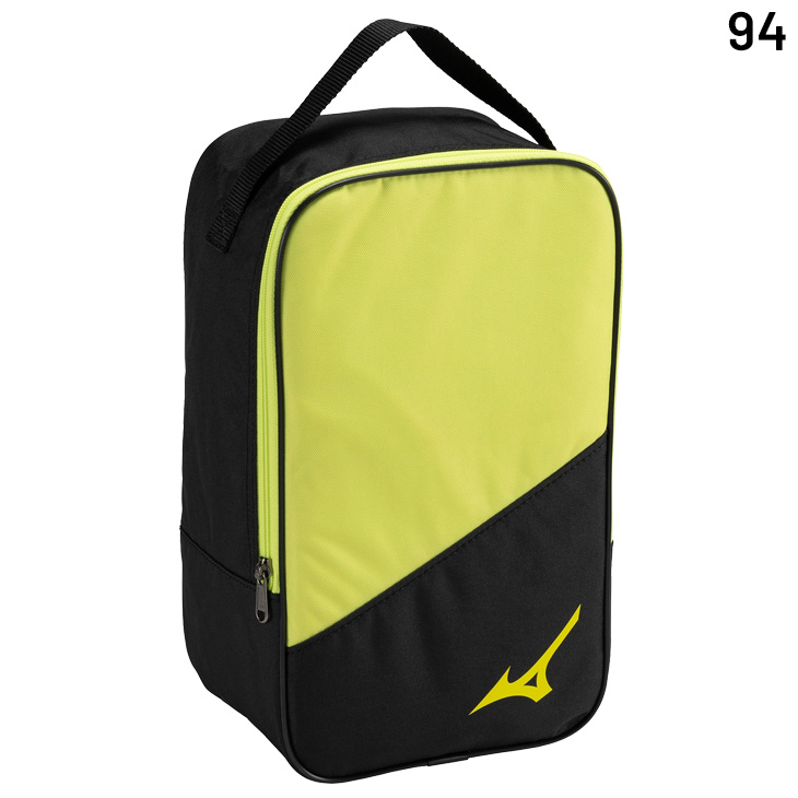 Mizuno トレーニングシューズ 黒/黄 収納袋付き MIZUNO（ミズノ） シューズバッグ メンズ レディース ジュニア