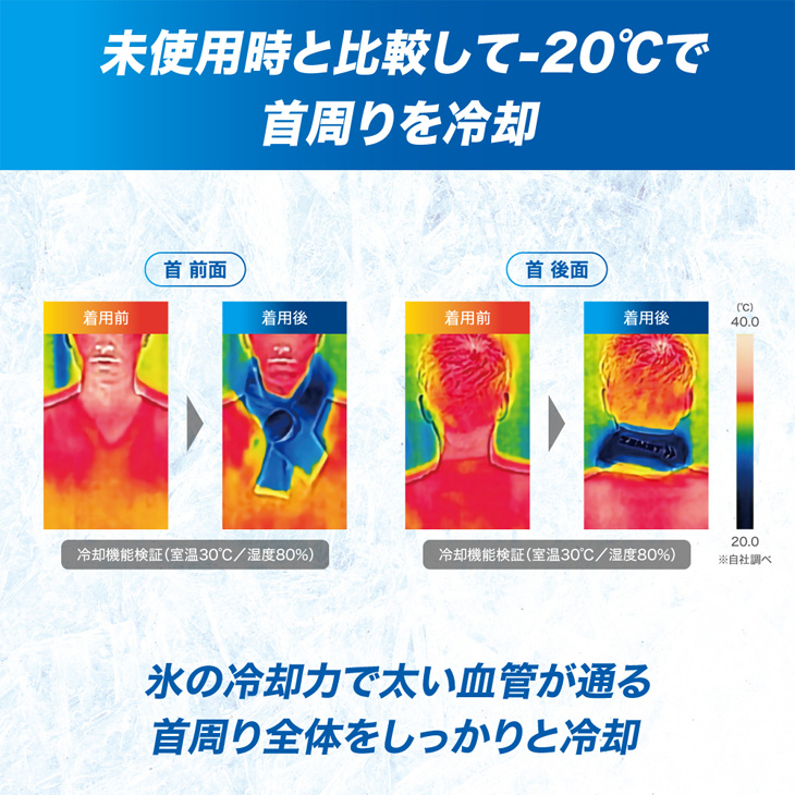 暑さ対策・冷却グッズ m3star スポーツの暑さ対策に 首を冷やすグッズ・アイスネックリング