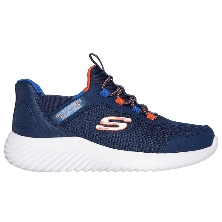 スケッチャーズ キッズ スリップインズ ボーイズ スニーカー 16.5-23cm 子供靴 SKECHERS BOUNDER - BRISK-BURST  ローカット ハンズフリー ジュニア /403822L