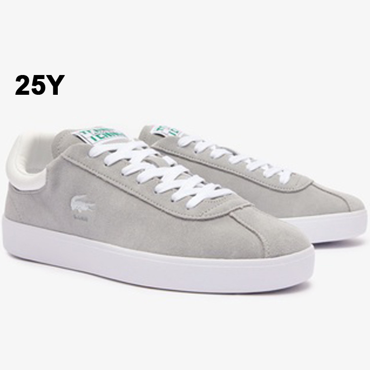 LACOSTE 24cm ブラックスエード スニーカー