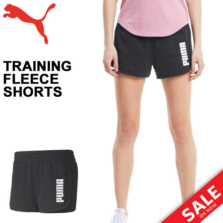 ショートパンツ スウェット レディース プーマ PUMA トレーニングフリースショーツ/トレーニング スポーツウェア 女性 スエット ボトムス 黒  ブラック /519969 :519969:APWORLD 通販 