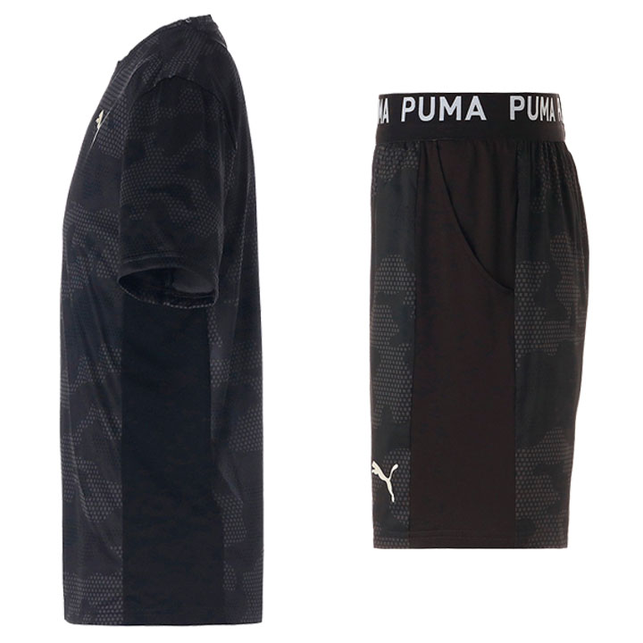 PUMA（プーマ） メンズ 半袖Tシャツ ハーフパンツ 上下 セットアップ