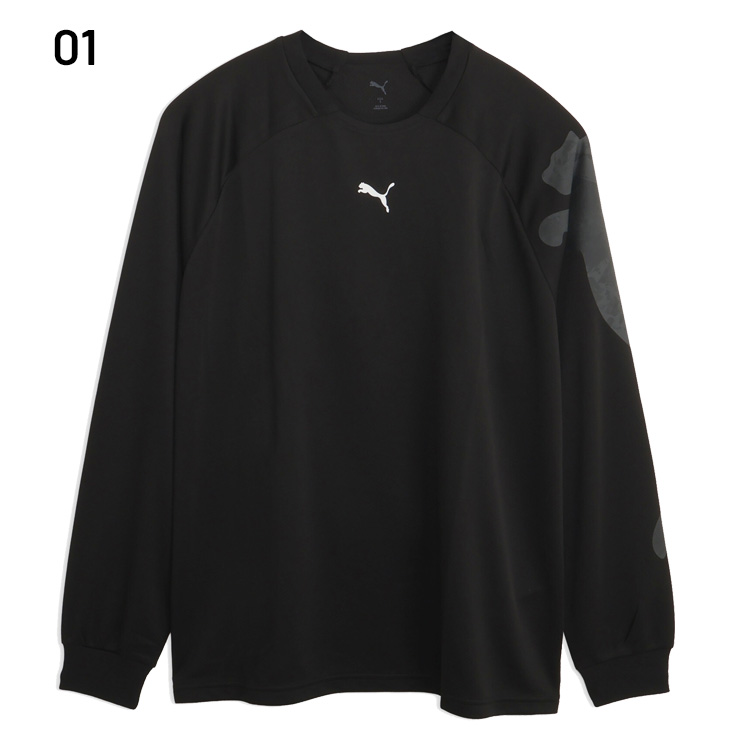 大東文化大学ラグビーロンティー ラグビー長袖 ウォームアップウェア PUMA（プーマ） 長袖 Tシャツ メンズ トレーニング ロゴ AOP 長袖